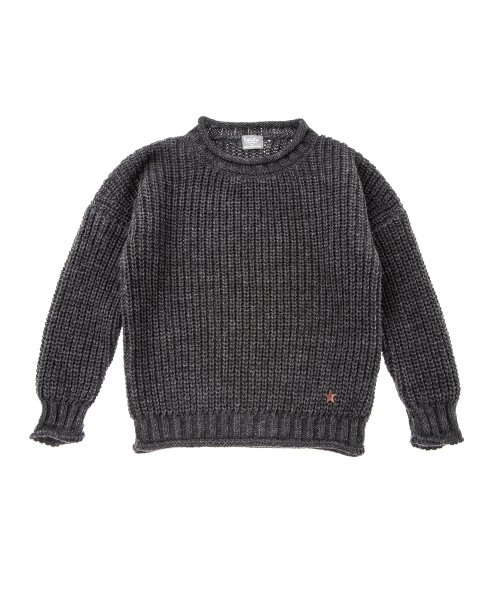 TOCOTO VINTAGE トコトヴィンテージ　Knitted sweater DARK GREY ニットセーター