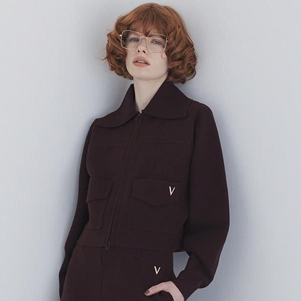 <img class='new_mark_img1' src='https://img.shop-pro.jp/img/new/icons11.gif' style='border:none;display:inline;margin:0px;padding:0px;width:auto;' />VENIT ˥åȡDOUBLE FACE KNITZIP UP CARDHIGAN (WHITE BROWN BLACK)