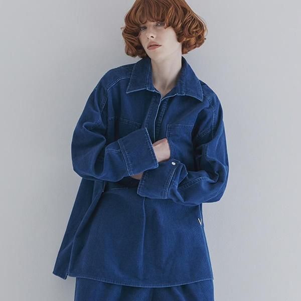 <img class='new_mark_img1' src='https://img.shop-pro.jp/img/new/icons11.gif' style='border:none;display:inline;margin:0px;padding:0px;width:auto;' />VENIT ˥åȡCOUDUROY DENIM PULLOVER (BLUE  BLACK)