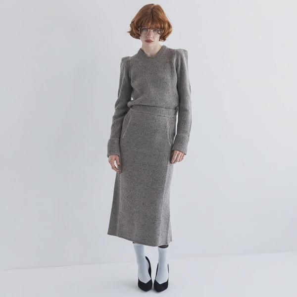 <img class='new_mark_img1' src='https://img.shop-pro.jp/img/new/icons11.gif' style='border:none;display:inline;margin:0px;padding:0px;width:auto;' />VENIT ˥åȡCOLOR NEP TWEED SKIRT (GREYGE)