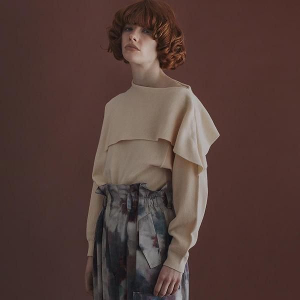 <img class='new_mark_img1' src='https://img.shop-pro.jp/img/new/icons11.gif' style='border:none;display:inline;margin:0px;padding:0px;width:auto;' />VENIT ˥åȡASYMMETRY KNIT PULLOVER ( WHITE YELLOW BLACK )