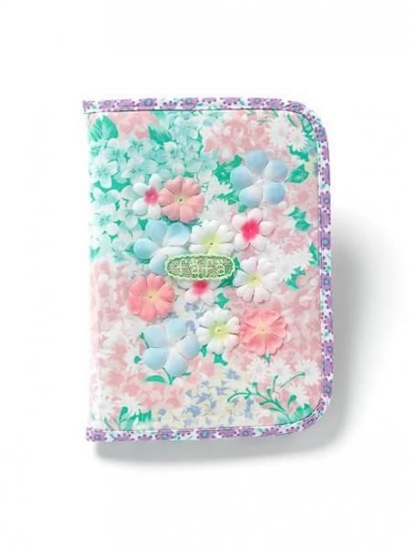 fafa  フェフェ MICHALINA | マルチ・母子手帳ケース(S) - グリーンマルチフラワー