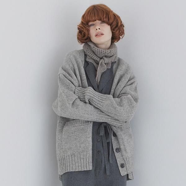 <img class='new_mark_img1' src='https://img.shop-pro.jp/img/new/icons11.gif' style='border:none;display:inline;margin:0px;padding:0px;width:auto;' />VENIT �����˥åȡ�WOOL V NECK CARDIGAN ( GREY )