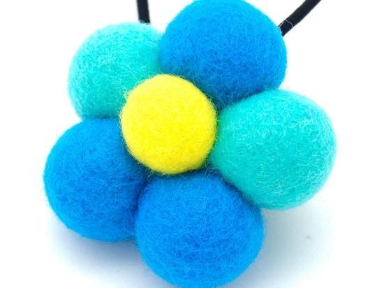 フェルトヘアゴム お花 E - KURUMIRU ONLINE SHOP