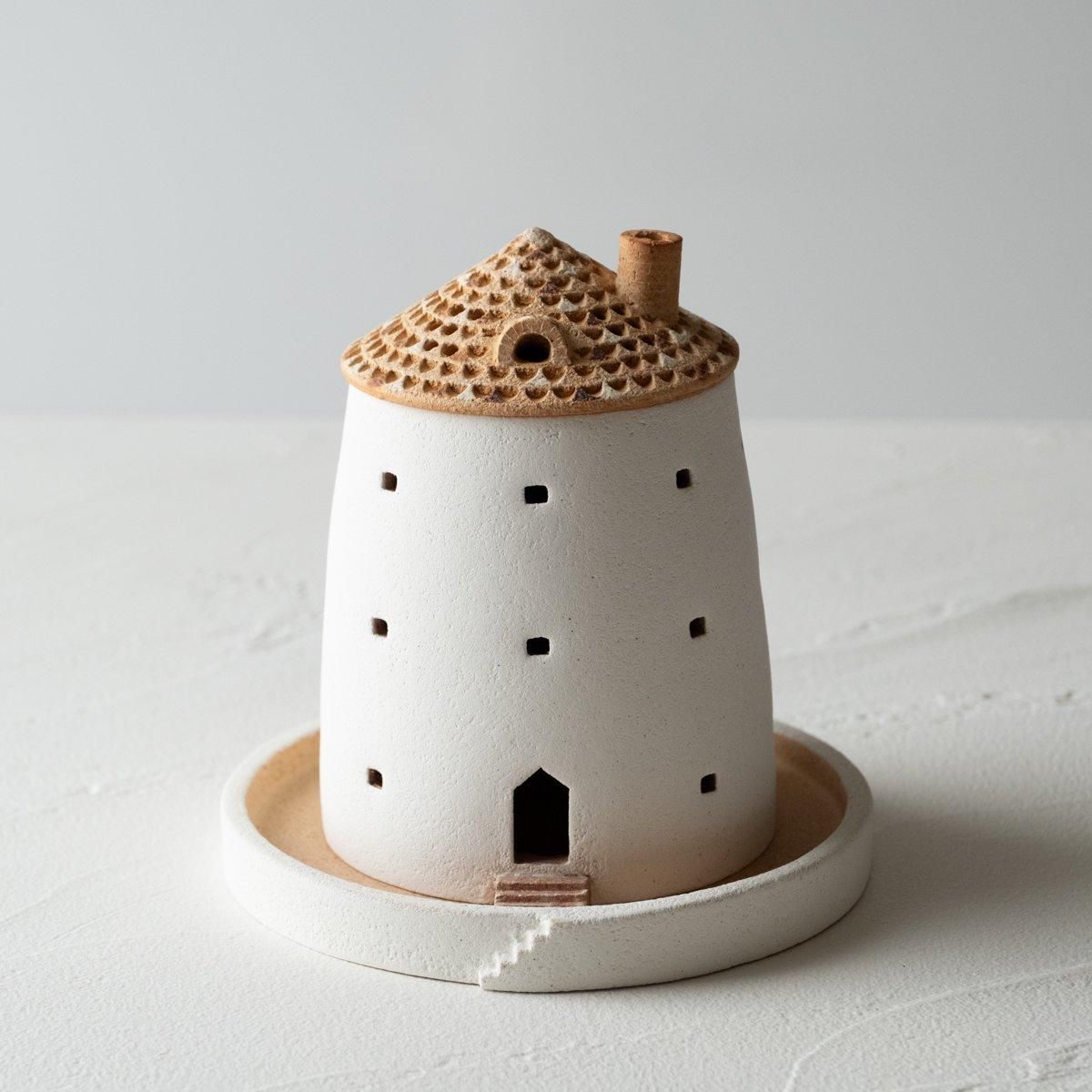 森和良・森明子（森の種陶工所） 家のアロマポット（ソーサー