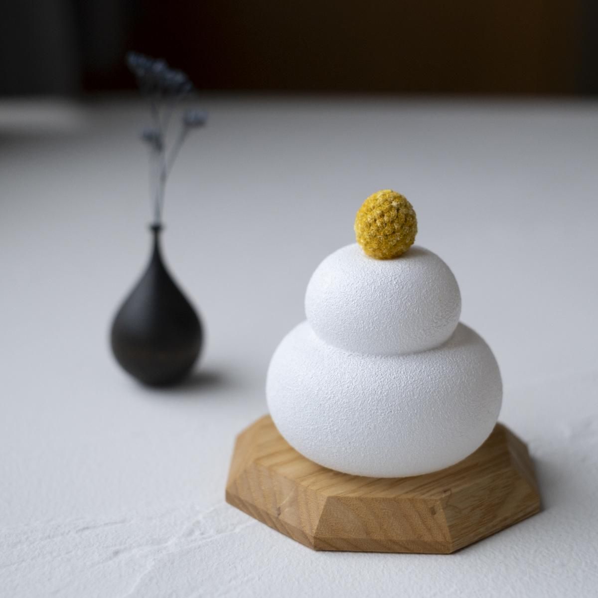 相馬佳織 ガラスの鏡もち オブジェ ガラスの鏡もち / 相馬佳織 （ FUKU GLASS WORKS ）｜ CATAWARA