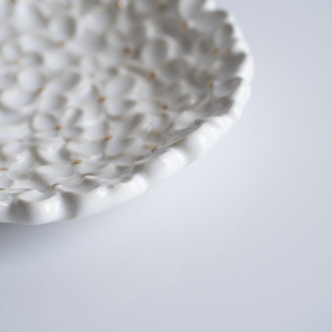 石黒美佐緒（つちのわ） 花守／豆皿／白金彩 - alltid