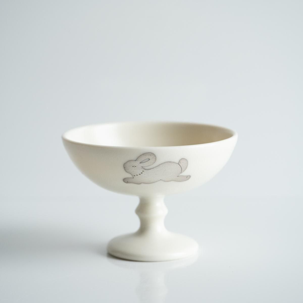 竹村聡子 銀獣高杯／ウサギ／昼 - alltid｜オルティッド 暮らしの道具