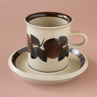 ARABIA Ruija アラビア ルイヤ コーヒーカップ＆ソーサー（Vintage）※コーヒーカップh:7.7cm