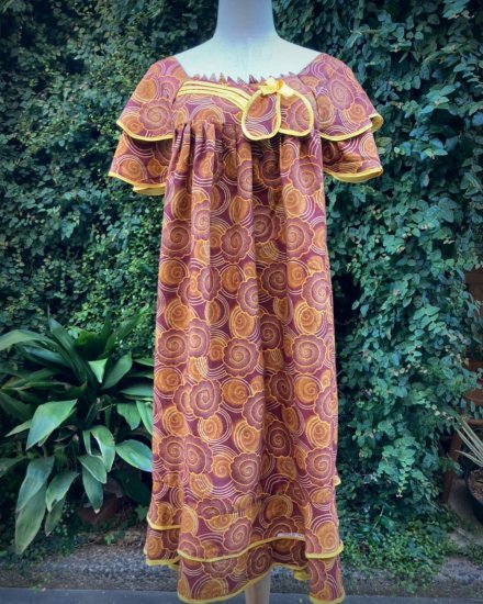 バズリクソンズ【Vintage・未使用】AFRICAN BATIC COTTON DRESS