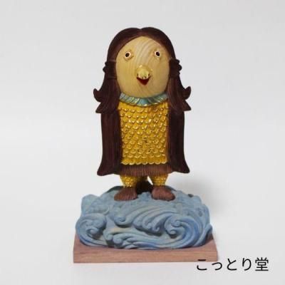 ʩ֥ޥӥסĦ ˺̿ڶɰڡ / Amabie Wooden Lucky Charm Yokai (Hand-carved)<img class='new_mark_img2' src='https://img.shop-pro.jp/img/new/icons20.gif' style='border:none;display:inline;margin:0px;padding:0px;width:auto;' />