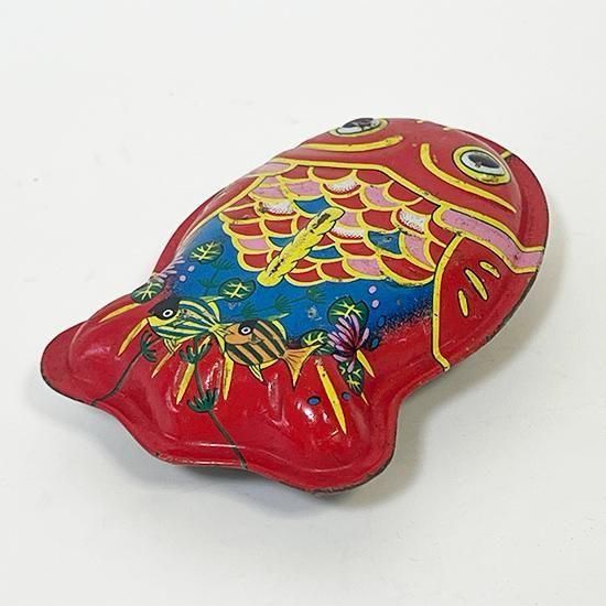 ֥ꥭδʻ¼Ź| Vintage Tin Toy Goldfish - Ichimura Shoten Japan 1950s Showa Retro 