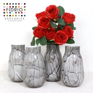 FIDRIO(フィデリオ) Veronaフラワーベース 花瓶 マーブルストーン モノトーン