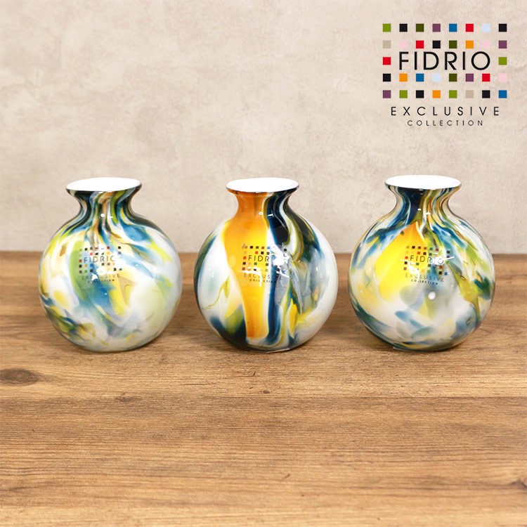 FIDRIO フラワーベース NOUVO 花瓶 ガラス - 花瓶