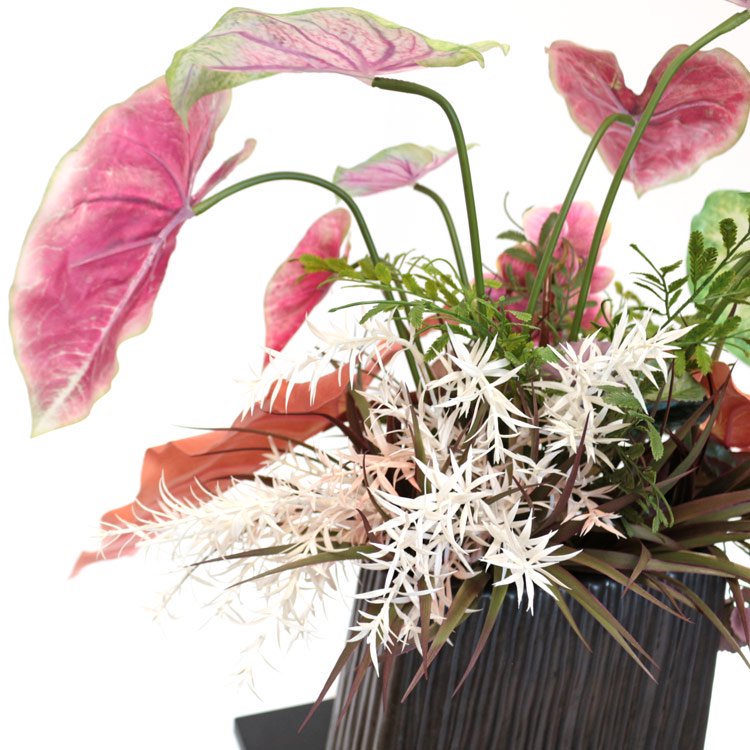 胡蝶蘭とカラジュームのアレンジメント リゾート 造花 アーティフィシャルフラワー