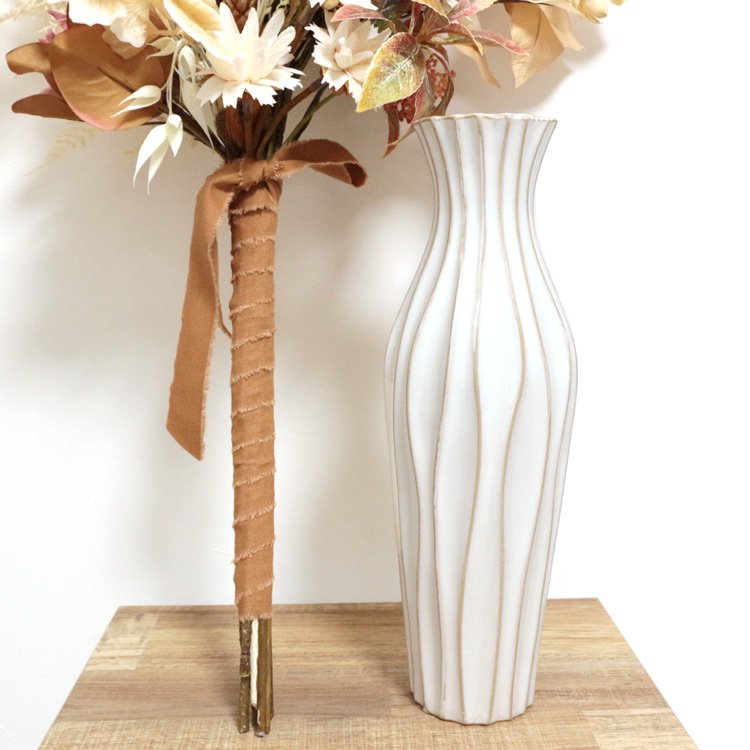 プロテアとバンクシアのドライフラワー風ミックスウィートブーケ 花瓶アレンジメント 紫陽花 ベージュ 造花 アーティフィシャルフラワー