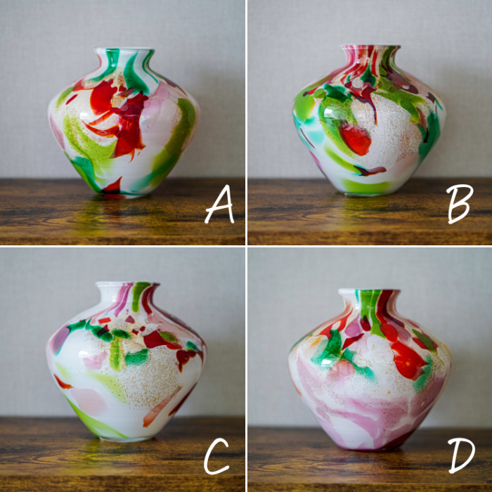 FIDRIO(フィデリオ) potフラワーベース Vase Belly Mixed colours 花瓶 ガラス ミックスカラー - アーティフィシャル フラワー・造花アレンジメントの通販専門店fullr