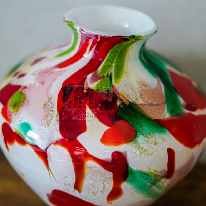 FIDRIO(フィデリオ) potフラワーベース Vase Belly Mixed colours 花瓶 ガラス ミックスカラー