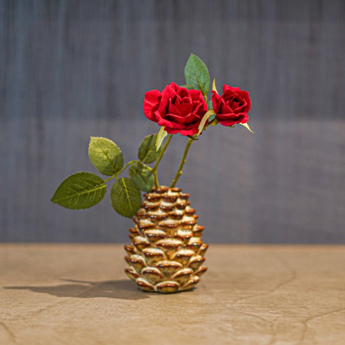 Despots(デスポッツ) 【Vase pinecone】 松ぼっくり花瓶 一輪挿し 花器 フラワーベース 松笠 プレゼント ギフト まつぼっくり  秋 クリスマス