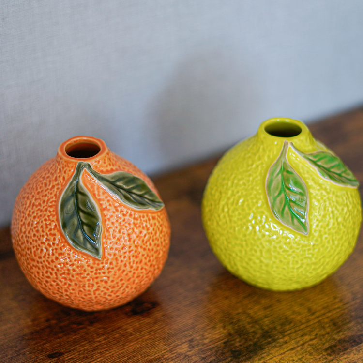 Despots(デスポッツ) Orange vase 花瓶 陶器 - アーティフィシャルフラワー・造花アレンジメントの通販専門店fullr