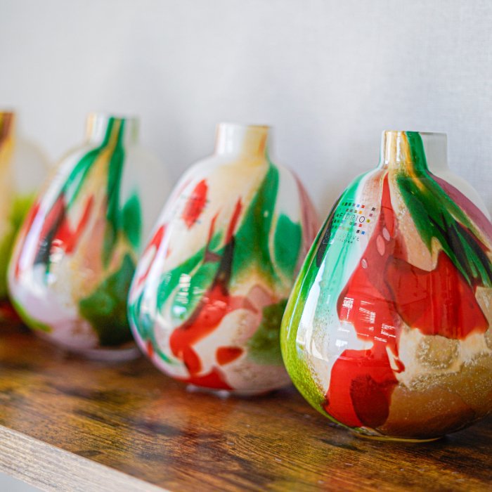 FIDRIO(フィデリオ) Pear Vase フラワーベース Mixed colours 花瓶 ガラス ミックスカラー