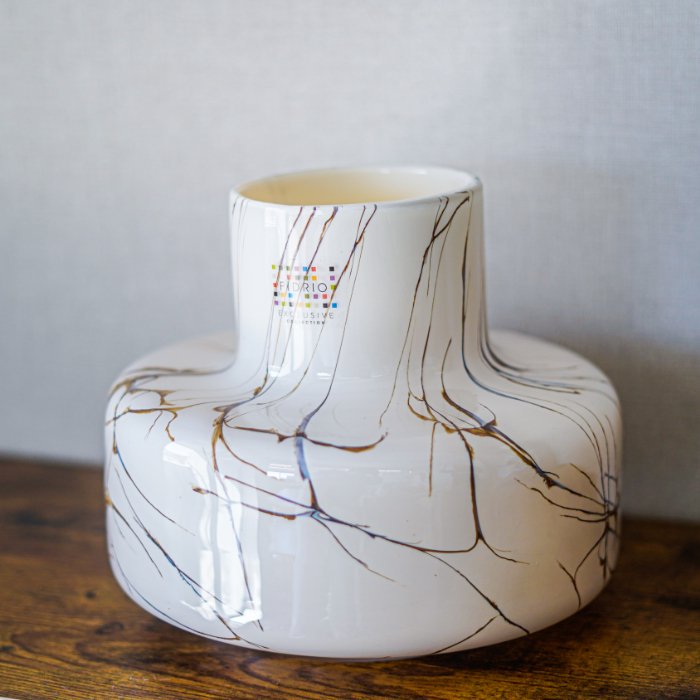 FIDRIO(フィデリオ) Vase Tarente large フラワーベース LIGHTENING 花瓶 ガラス ベージュ