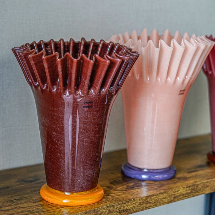 Despots(ǥݥå) Wafflevase glass ե١ pink  饹 ԥ