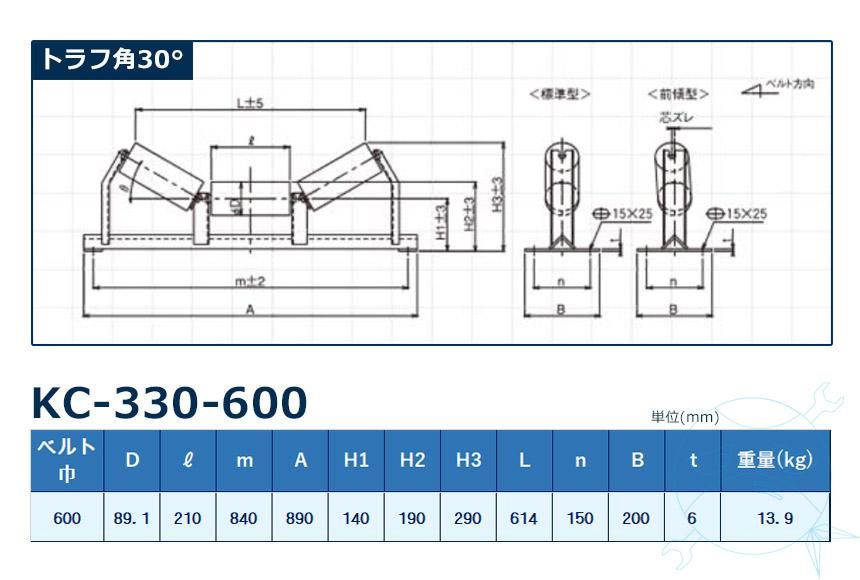 KC-330-600 顽 ٥600mm