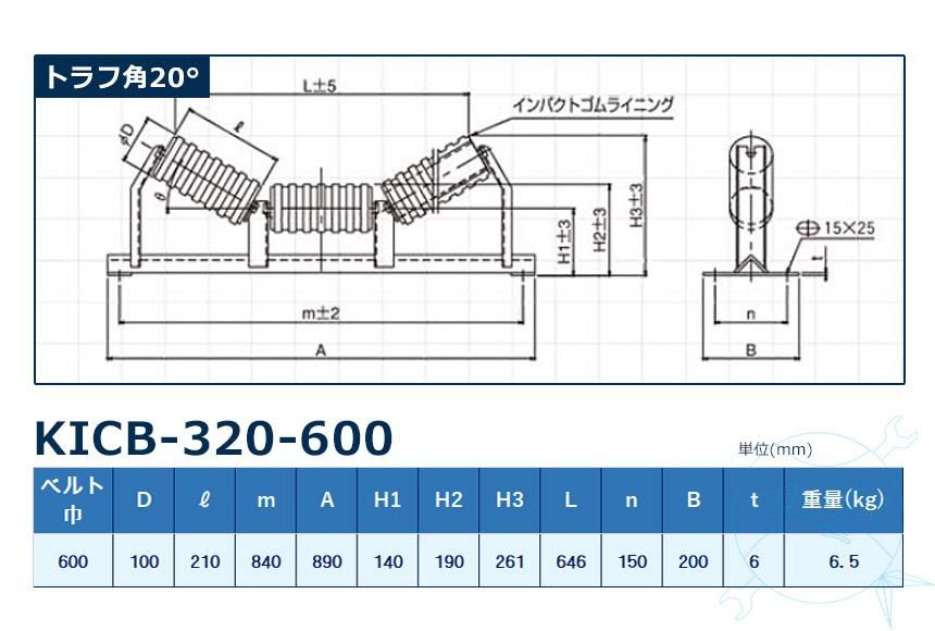 KICB-320-600 3ѥȥ顼 ٥600mm