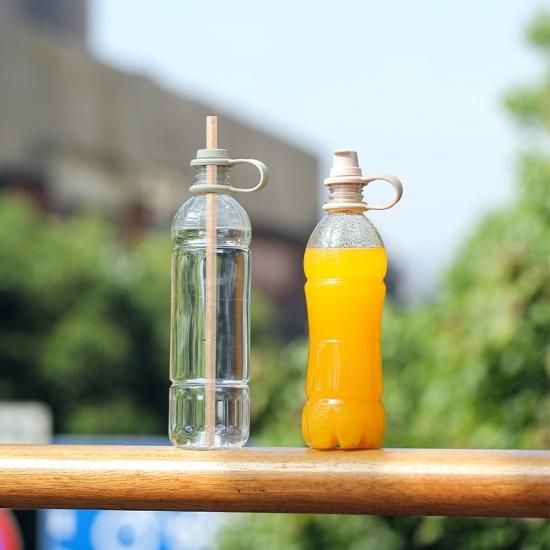 シリコンボトルキャップ+シリコンボトルストラップセット