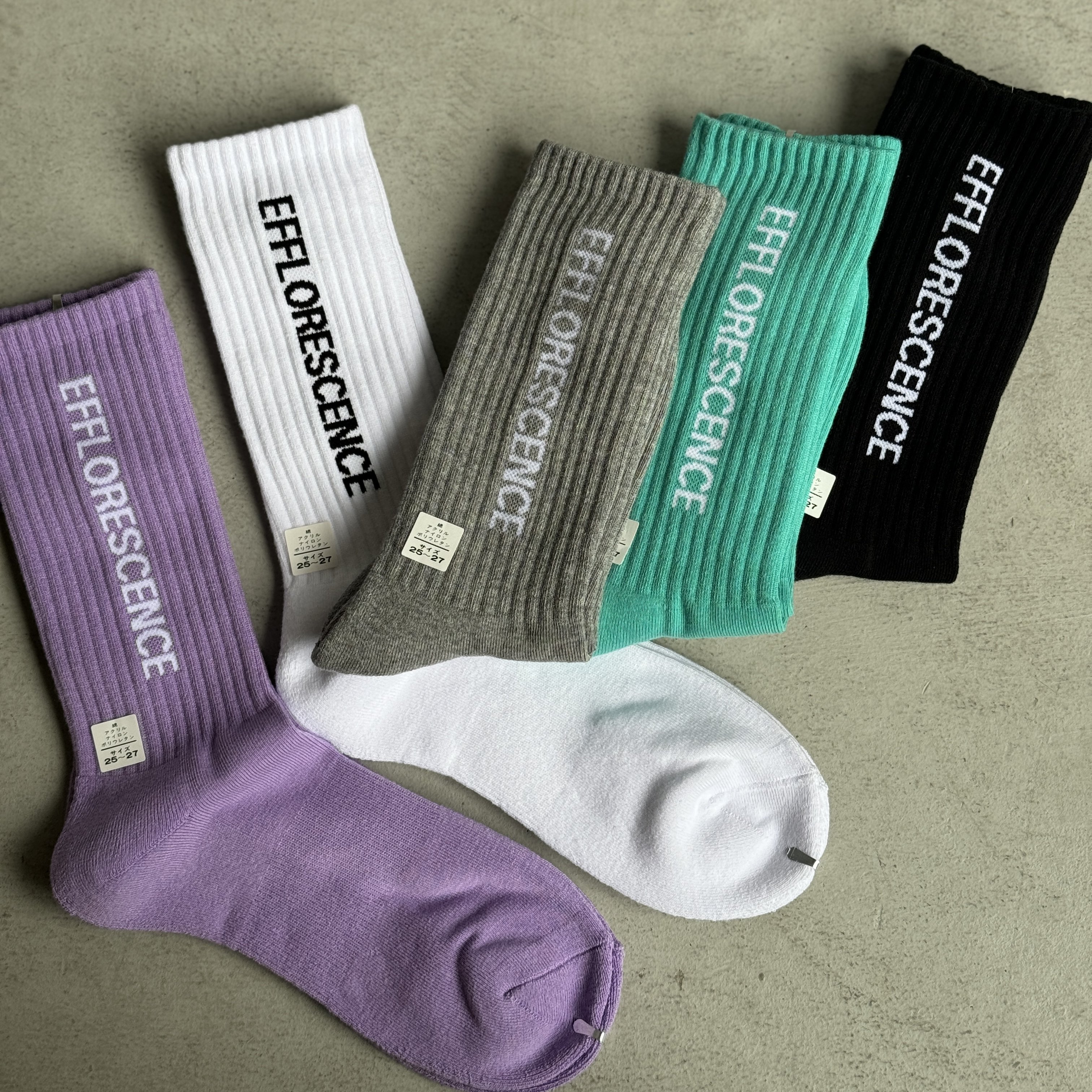 <img class='new_mark_img1' src='https://img.shop-pro.jp/img/new/icons1.gif' style='border:none;display:inline;margin:0px;padding:0px;width:auto;' />EFFLORESCENCEMENS REGULAR SOCKS