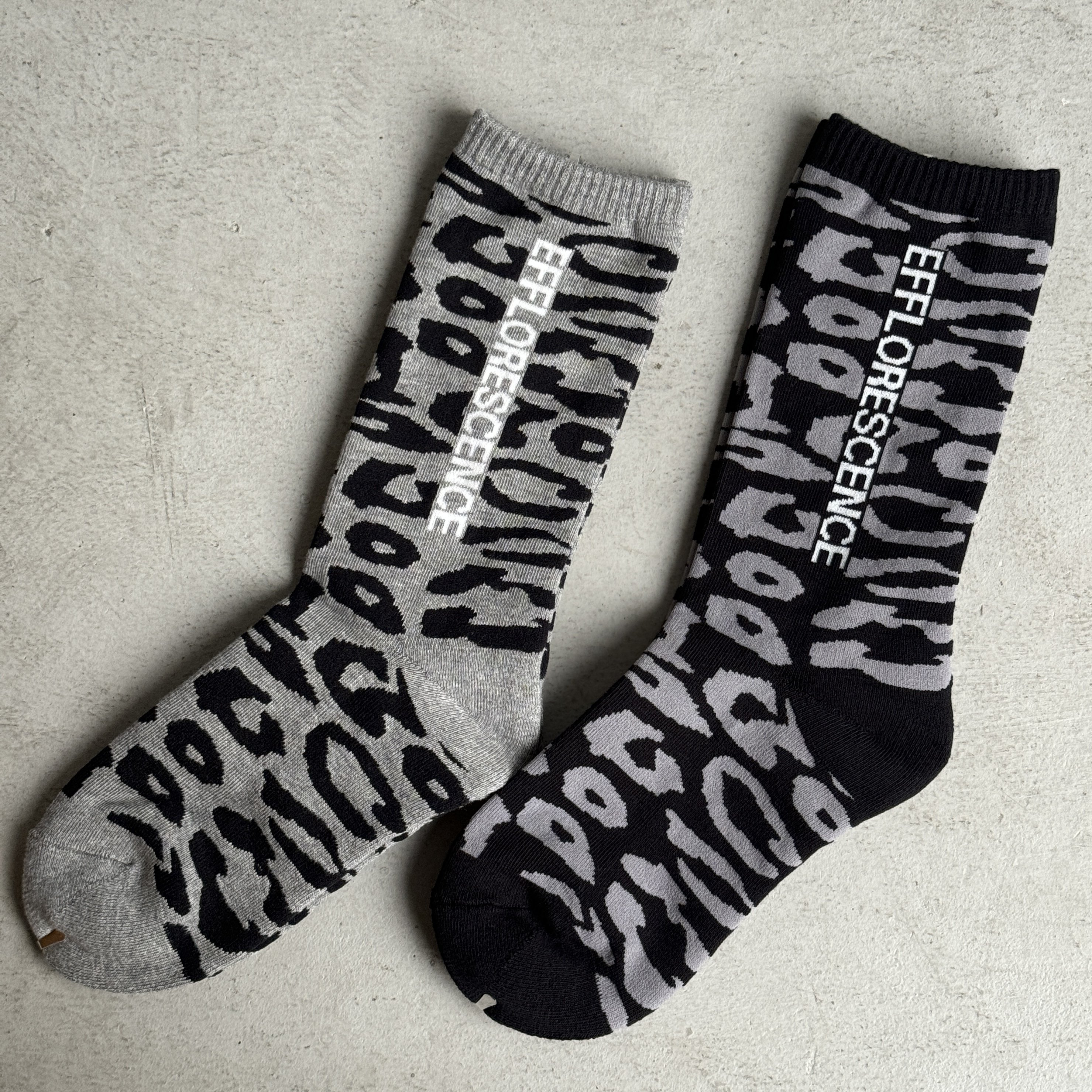 <img class='new_mark_img1' src='https://img.shop-pro.jp/img/new/icons1.gif' style='border:none;display:inline;margin:0px;padding:0px;width:auto;' />EFFLORESCENCELLADIES LEOPARD REGULAR SOCKS