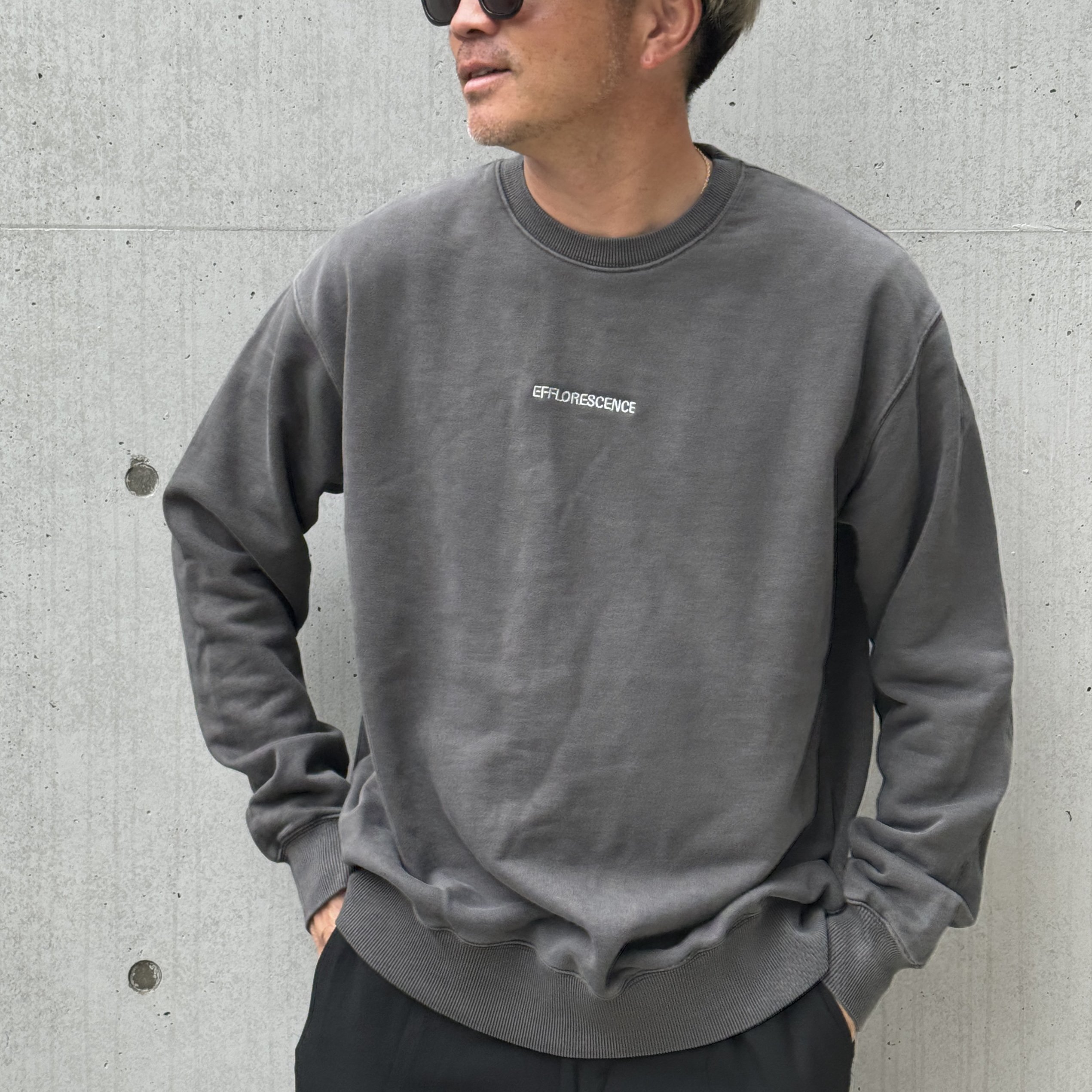 <img class='new_mark_img1' src='https://img.shop-pro.jp/img/new/icons1.gif' style='border:none;display:inline;margin:0px;padding:0px;width:auto;' />EFFLORESCENCEVINTAGE STYLE SWEATSHIRT