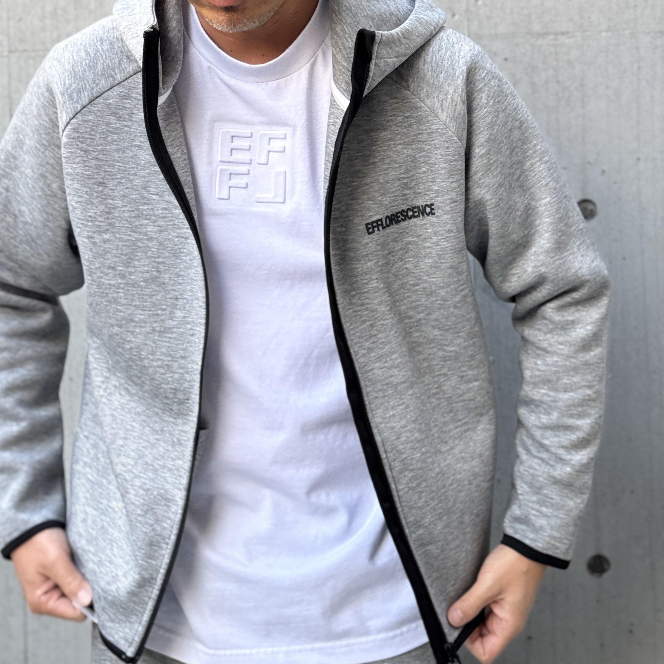 <img class='new_mark_img1' src='https://img.shop-pro.jp/img/new/icons1.gif' style='border:none;display:inline;margin:0px;padding:0px;width:auto;' />EFFLORESCENCEDOUBLE KNIT ZIP HOODIE