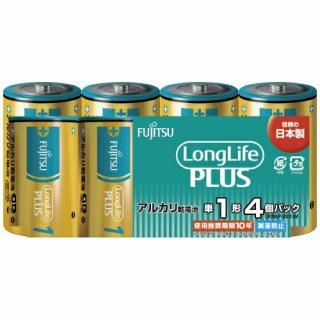 富士通 乾電池LongLifePlus 単1形4本 LR20LP(4S) LR20LP(4S)