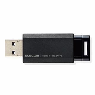 エレコム ノック式SSD 500GB ESD-EPK0500GBK ESD-EPK0500GBK