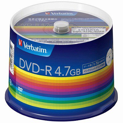 ＶｅｒｂａｔｉｍＪａｐａｎ データ用DVD-R 250枚(50枚*5