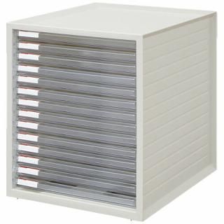 アイリスオーヤマ レターケース超浅型14段 LCE-14Sホワイト LCE-14S