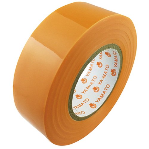 業務用300セット) ヤマト ビニールテープ/粘着テープ 〔19mm×10m/橙