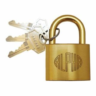 アルファ シリンダー錠 NO.1000-40 袋入 40mm AL-024