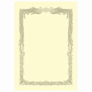 スマートバリュー OA賞状用紙クリーム横書用A4 10枚 N150J N150J