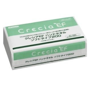 日本製紙クレシア EFハンドタオル ソフト200 M 200組 0