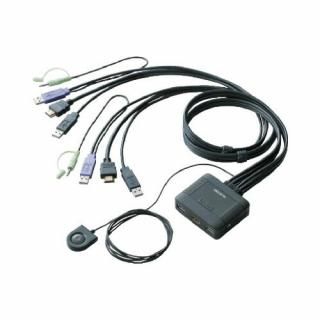 エレコム　パソコン切替器　ＨＤＭＩ対応　ＫＶＭ－ＨＤＨＤＵ２