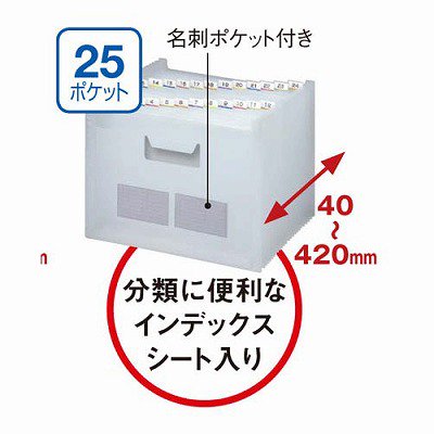 テージー ドキュメントファイルのび～る２ Ａ４ ２５ポケット クリア