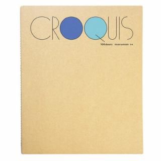 マルマン　Ｍサイズ　クロッキーブック　ブルー　ＳＭ－０２　（ブルー）　１００枚　ＳＭ－０２