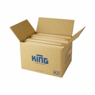 キングコーポレーション　業務用クラフト封筒テープ付　角２　８５ｇ／ｍ２　５００枚　０７５４０２