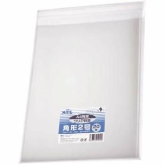 キングコーポレーション　クリア封筒　テープ付き　角２　１００枚入　ＣＦＫ２Ｑ１００