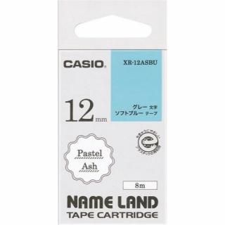 カシオ計算機　ネームランド　テープカートリッジ　パステルアッシュテープ　ソフトブルー　ＸＲ－１２ＡＳＢＵ
