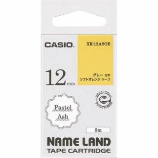 カシオ計算機　ネームランド　テープカートリッジ　パステルアッシュテープ　ソフトオレンジ　ＸＲ－１２ＡＳＯＥ