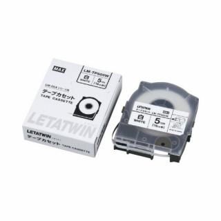 マックス　レタツイン　テープカセット　５ｍｍ幅　１６ｍ巻　白　ＬＭ－５００シリーズ用　ＬＭ－ＴＰ５０５Ｗ